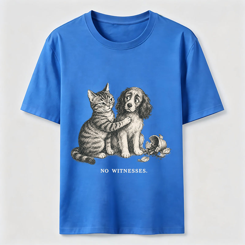 No Witnesses Cat and Dog Classic T-Shirt