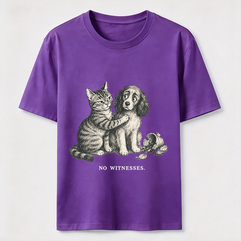 No Witnesses Cat and Dog Classic T-Shirt