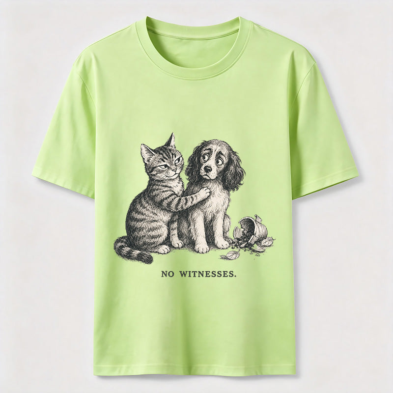 No Witnesses Cat and Dog Classic T-Shirt