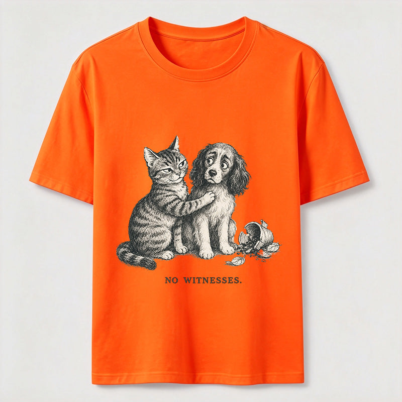 No Witnesses Cat and Dog Classic T-Shirt