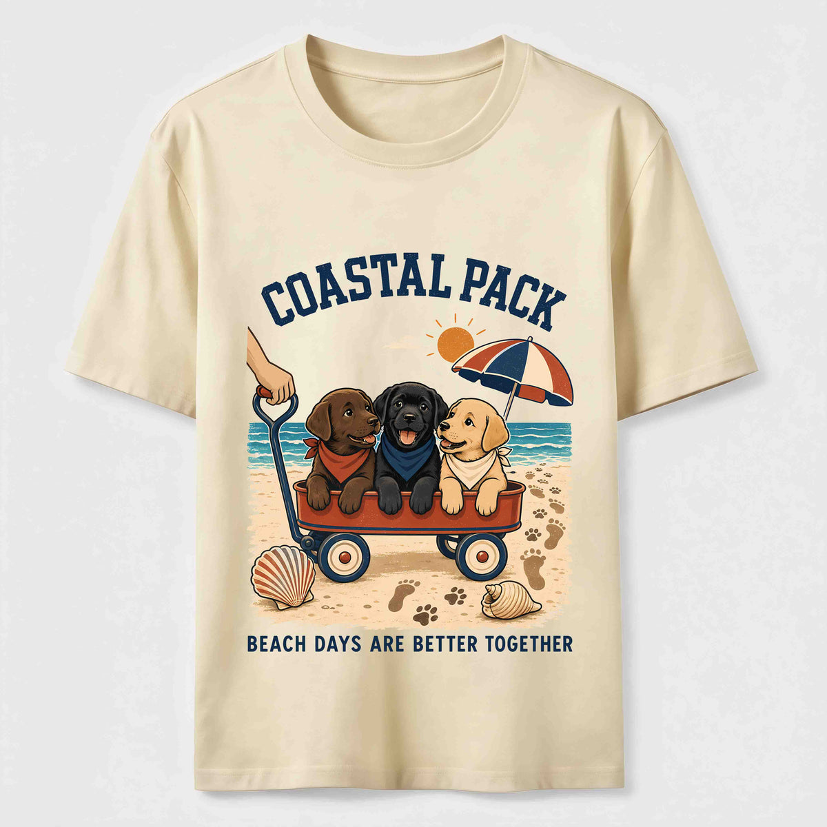 Coastal Pack Labrador Beach Day Classic T-Shirt