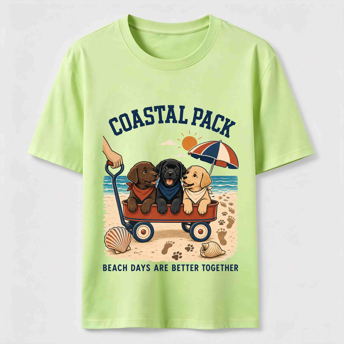 Coastal Pack Labrador Beach Day Classic T-Shirt