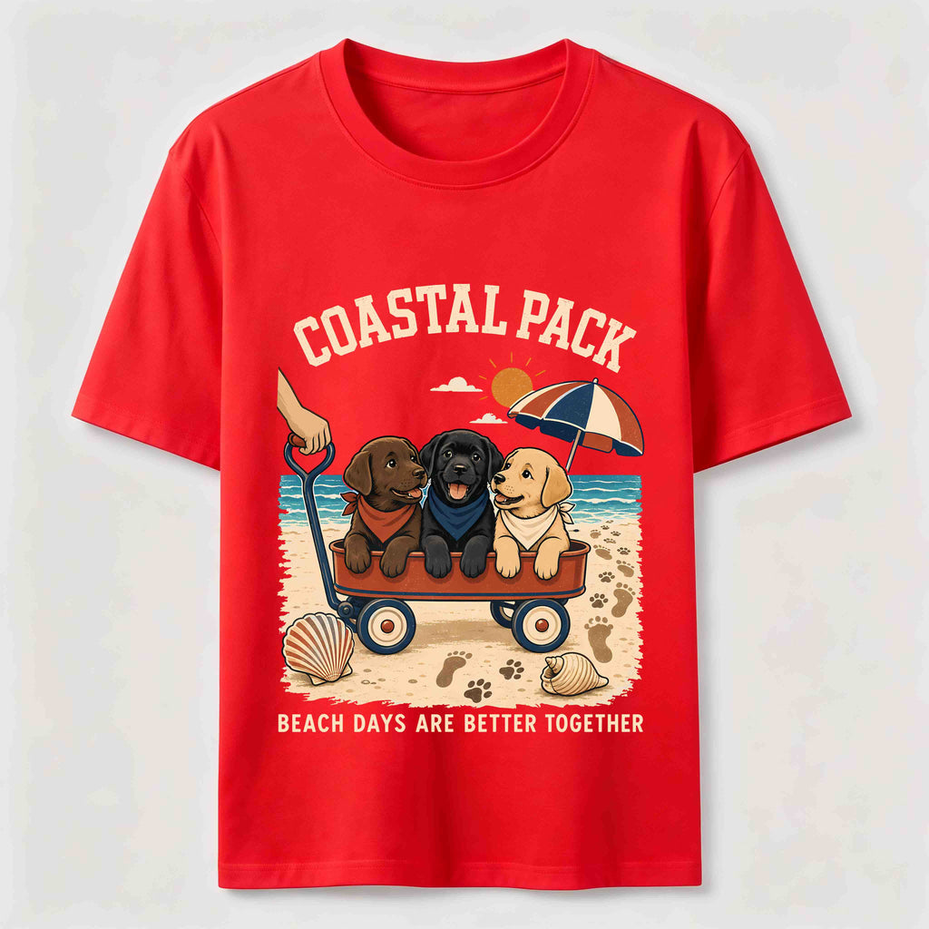 Coastal Pack Labrador Beach Day Classic T-Shirt