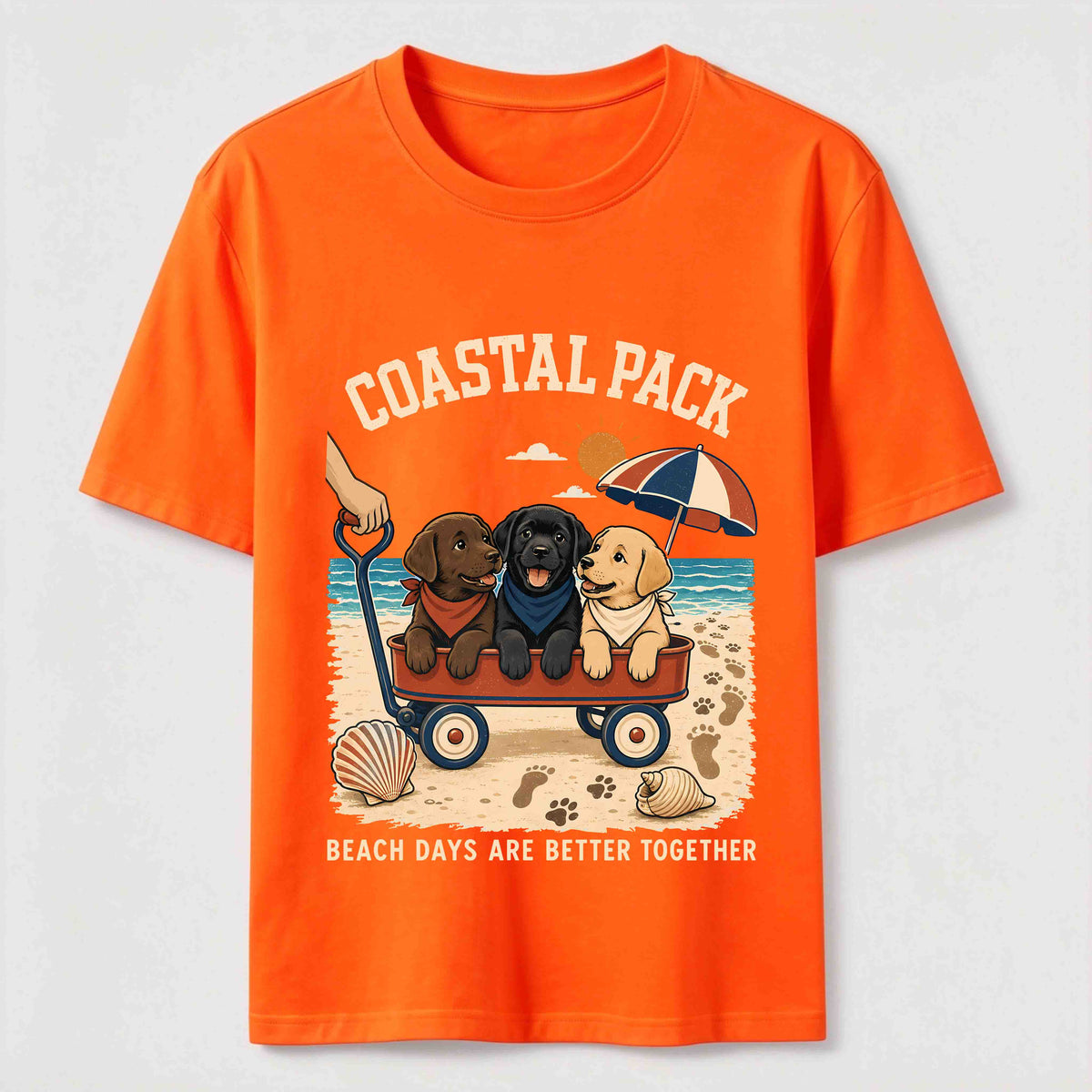 Coastal Pack Labrador Beach Day Classic T-Shirt
