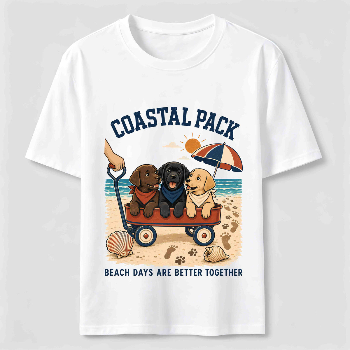 Coastal Pack Labrador Beach Day Classic T-Shirt