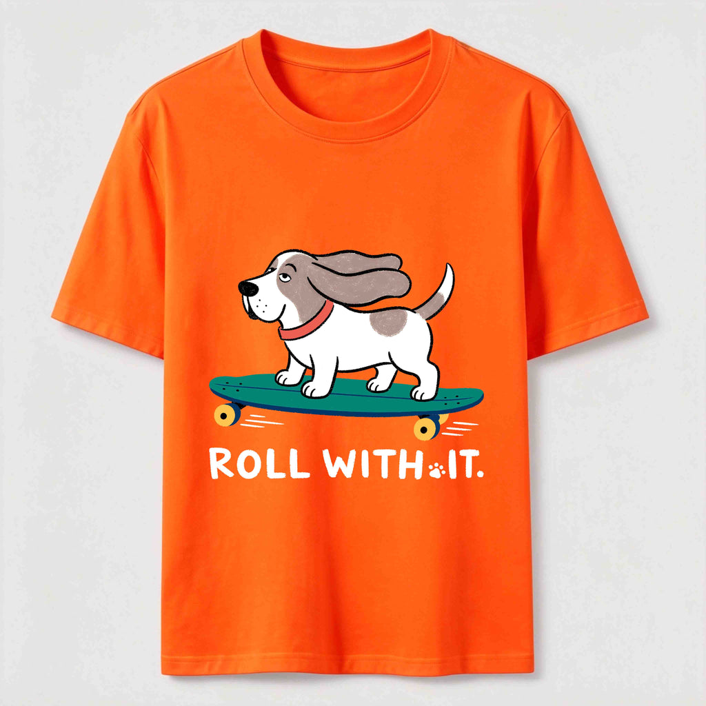 Roll with It Skate Dog Classic T-Shirt