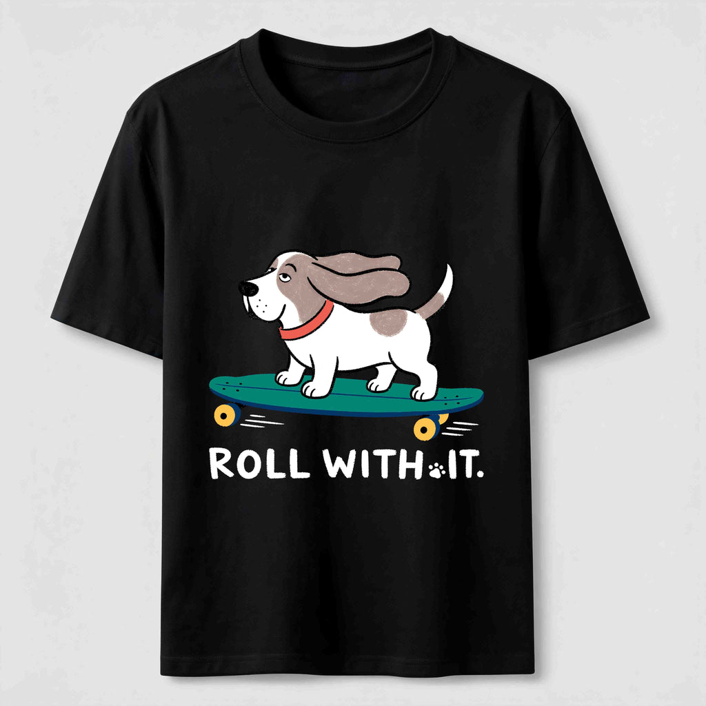 Roll with It Skate Dog Classic T-Shirt