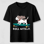 Roll with It Skate Dog Classic T-Shirt