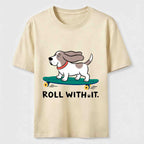 Roll with It Skate Dog Classic T-Shirt