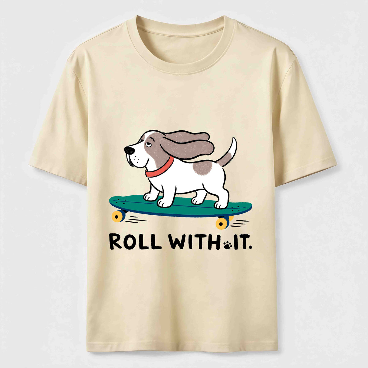 Roll with It Skate Dog Classic T-Shirt