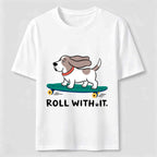 Roll with It Skate Dog Classic T-Shirt