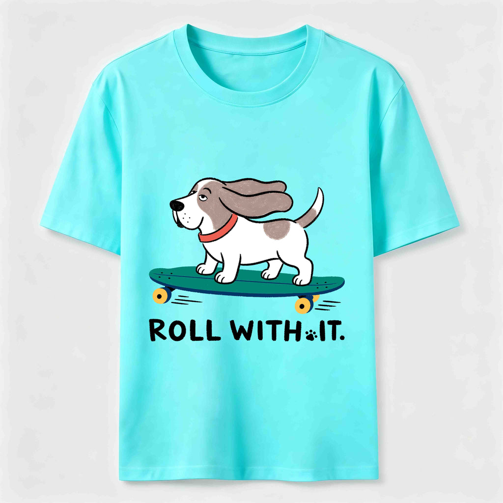 Roll with It Skate Dog Classic T-Shirt