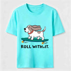 Roll with It Skate Dog Classic T-Shirt