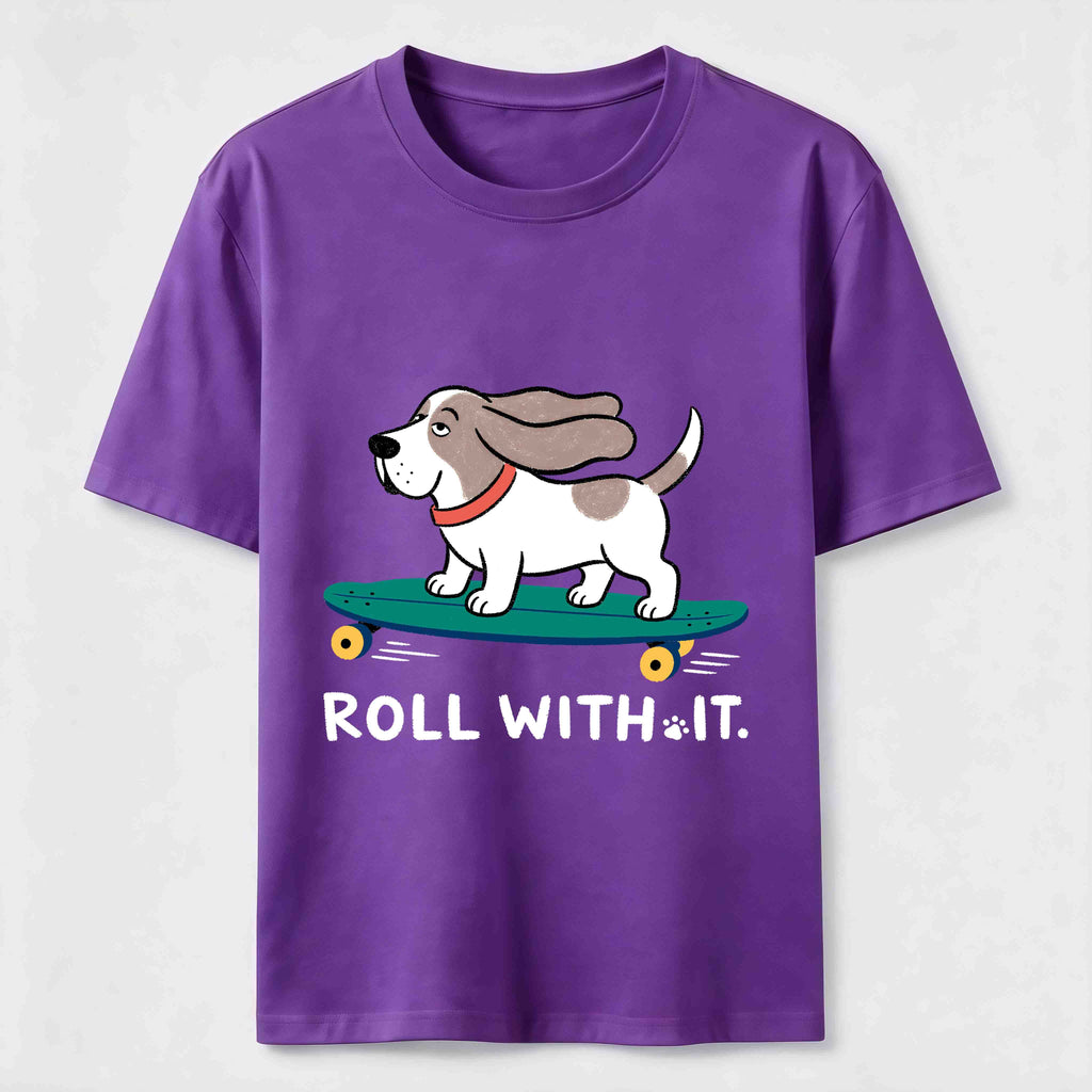 Roll with It Skate Dog Classic T-Shirt