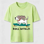 Roll with It Skate Dog Classic T-Shirt