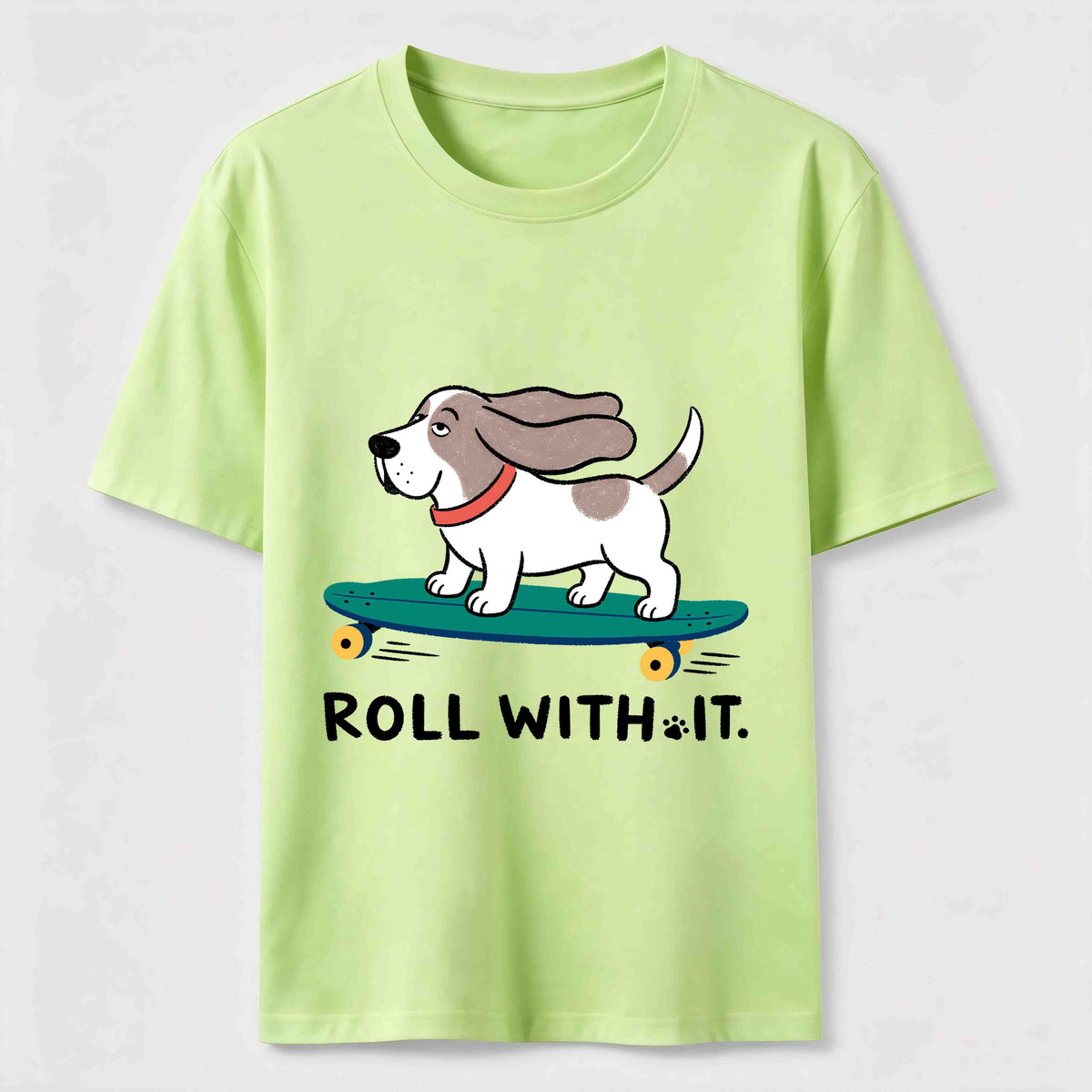 Roll with It Skate Dog Classic T-Shirt