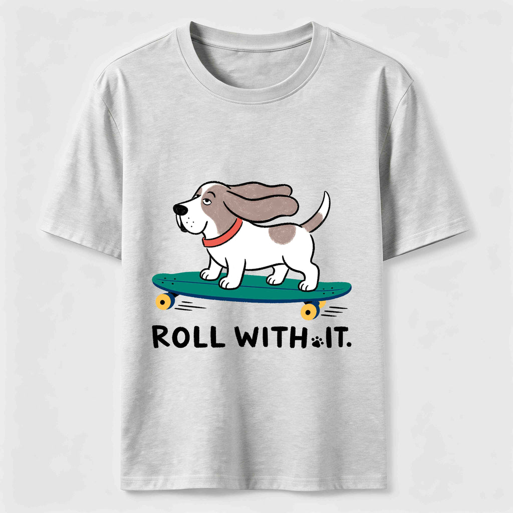 Roll with It Skate Dog Classic T-Shirt