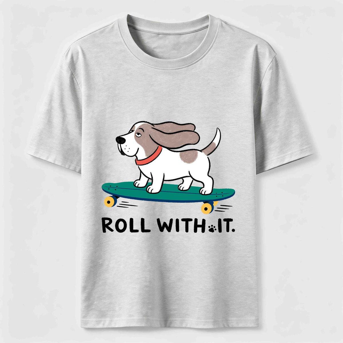 Roll with It Skate Dog Classic T-Shirt