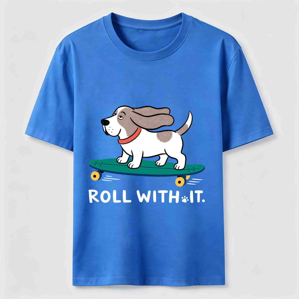 Roll with It Skate Dog Classic T-Shirt