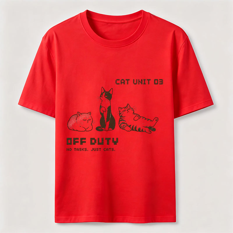 Off Duty Cat Unit Classic T-Shirt