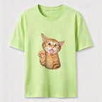Orange Kitten Wave Classic T-Shirt