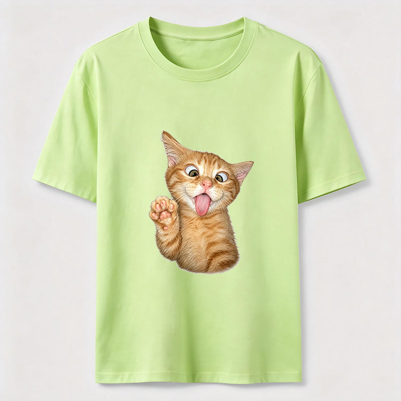 Orange Kitten Wave Classic T-Shirt