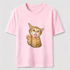 Orange Kitten Wave Classic T-Shirt