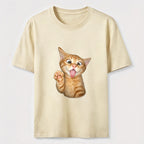 Orange Kitten Wave Classic T-Shirt