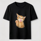 Orange Kitten Wave Classic T-Shirt
