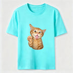 Orange Kitten Wave Classic T-Shirt