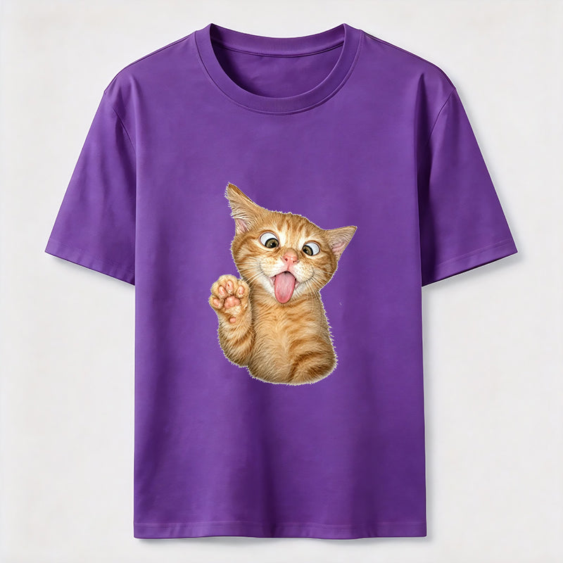 Orange Kitten Wave Classic T-Shirt