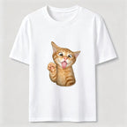 Orange Kitten Wave Classic T-Shirt