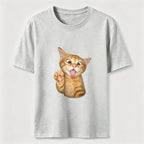 Orange Kitten Wave Classic T-Shirt