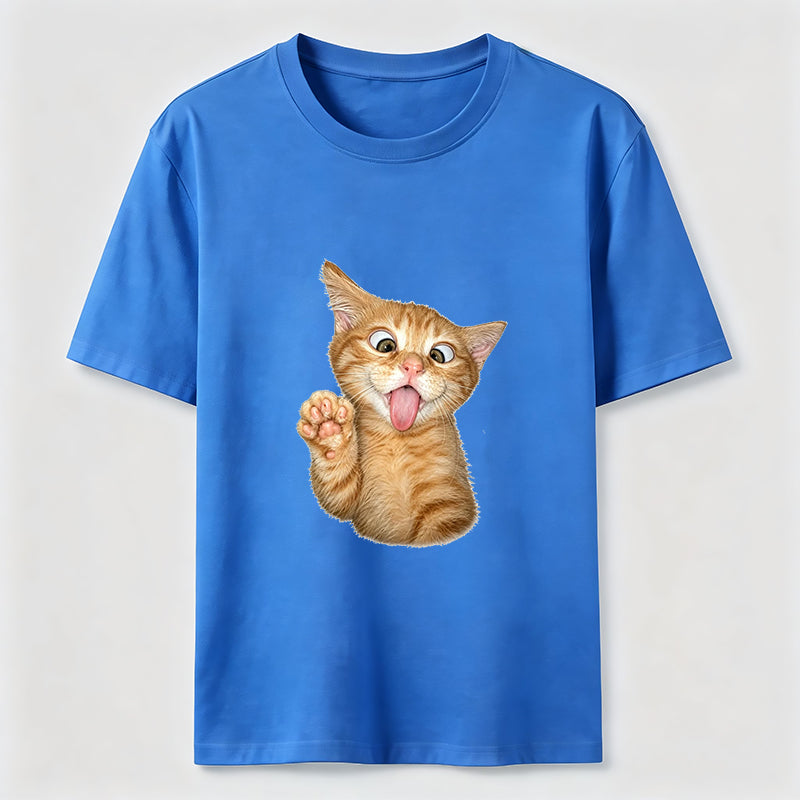 Orange Kitten Wave Classic T-Shirt