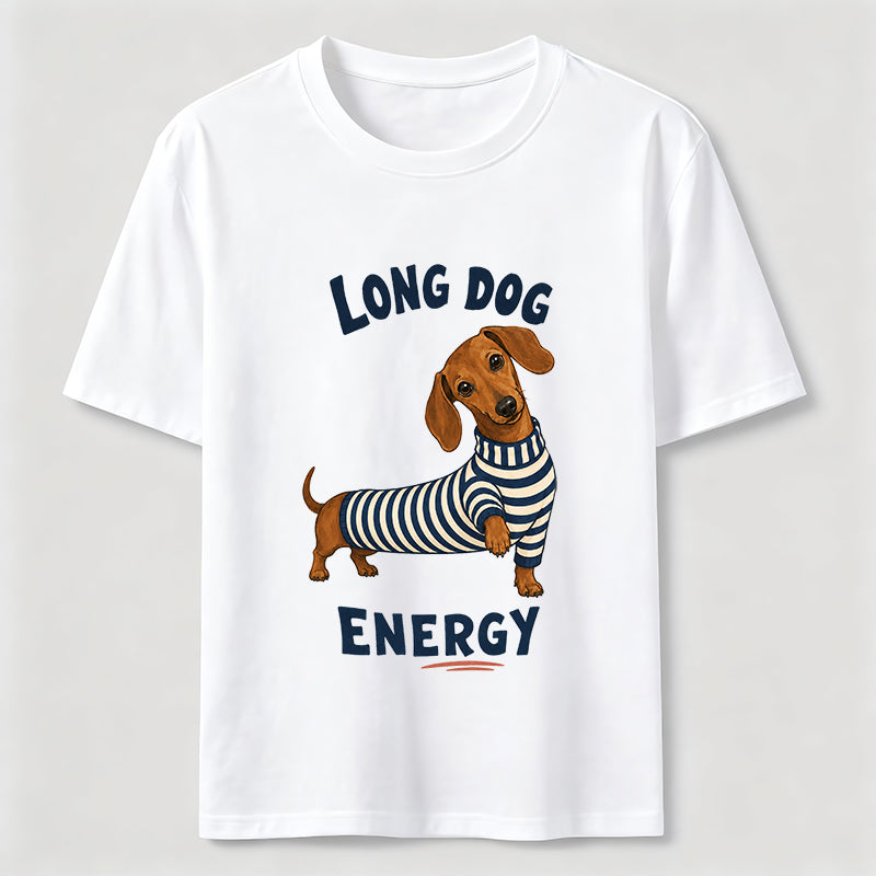 Long Dog Energy Dachshund Classic T-Shirt