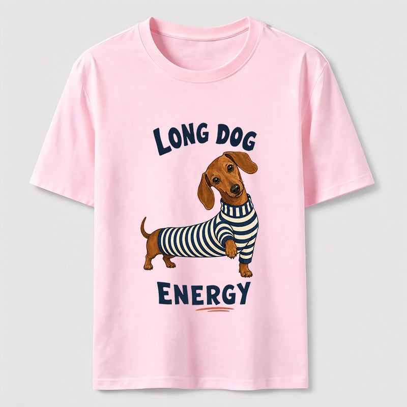 Long Dog Energy Dachshund Classic T-Shirt