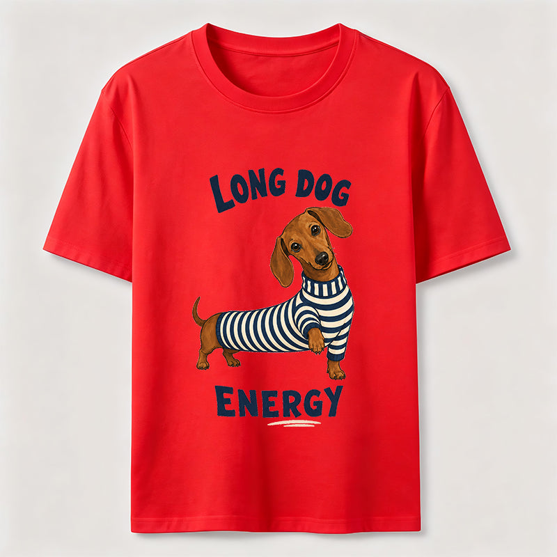 Long Dog Energy Dachshund Classic T-Shirt