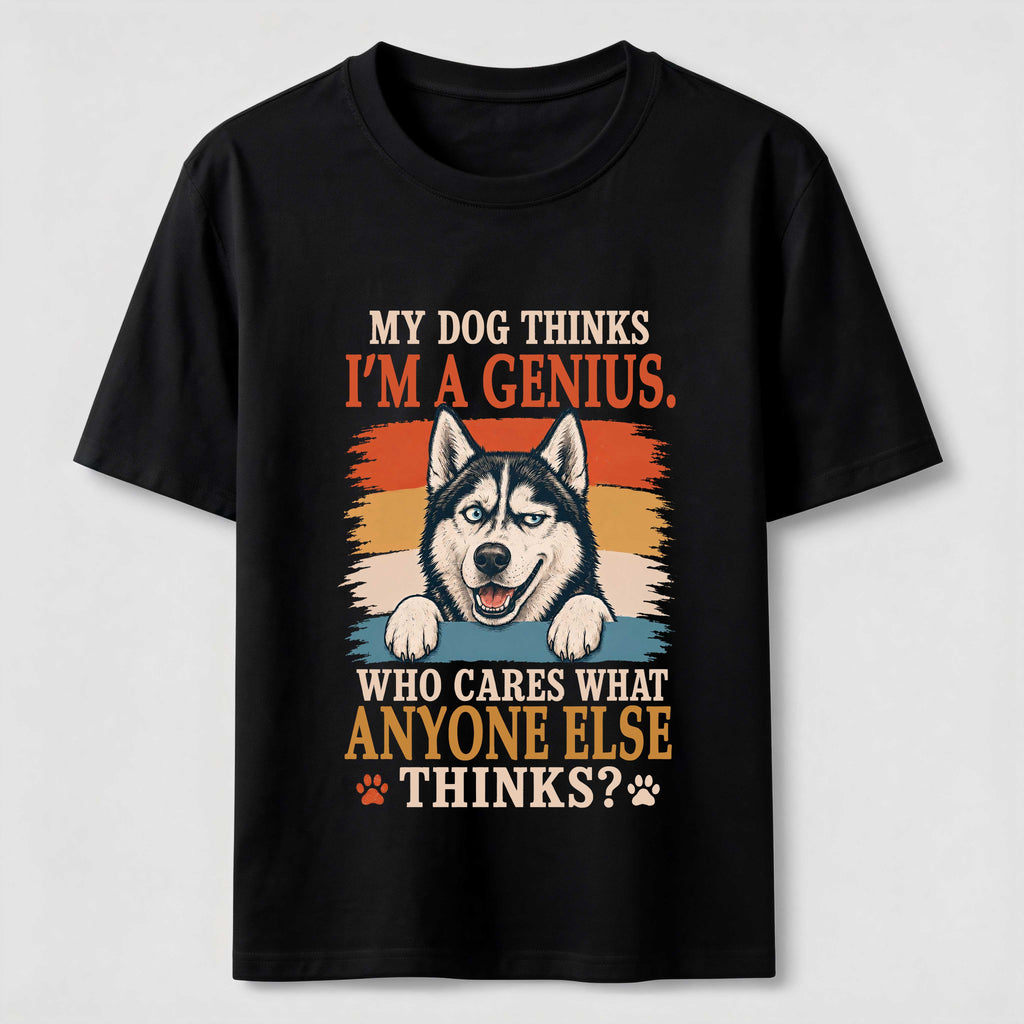 My Dog Thinks I’m a Genius Husky Classic T-Shirt