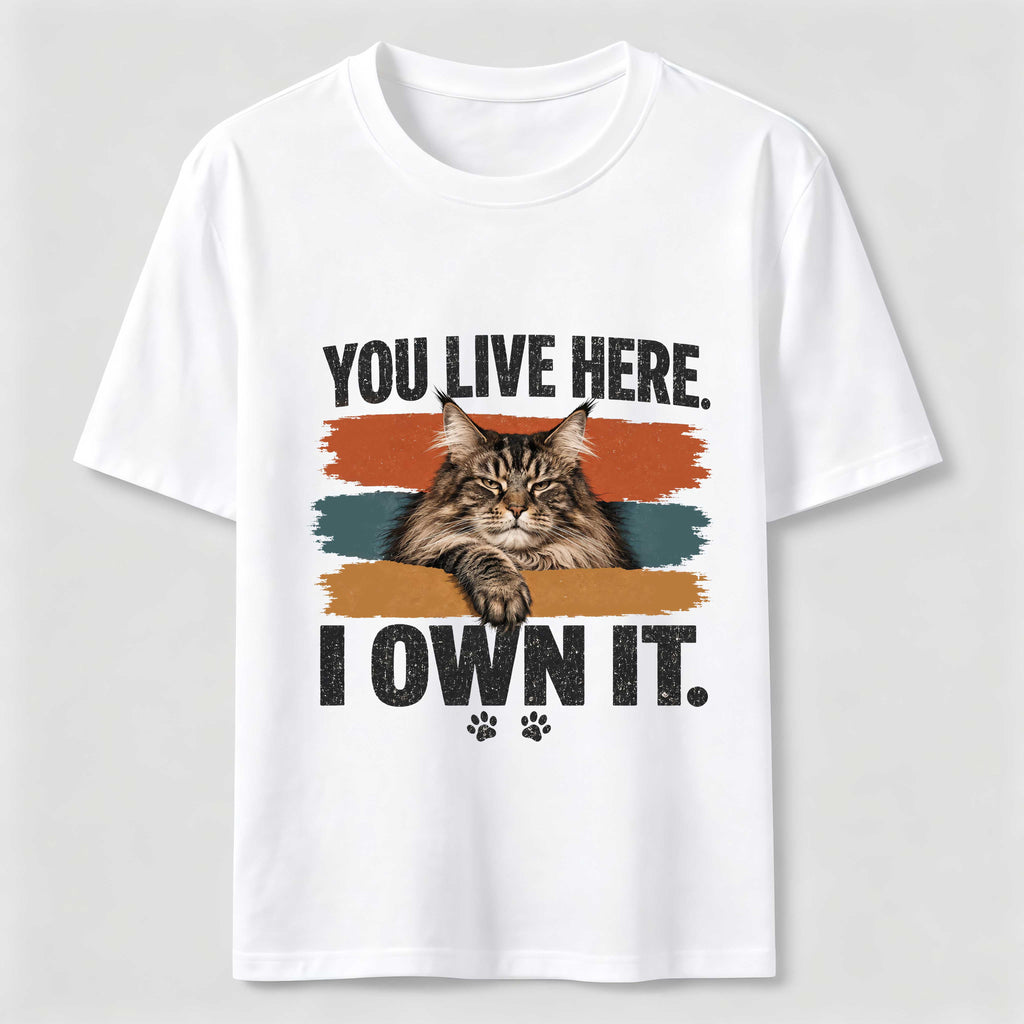 You Live Here I Own It Cat Classic T-Shirt