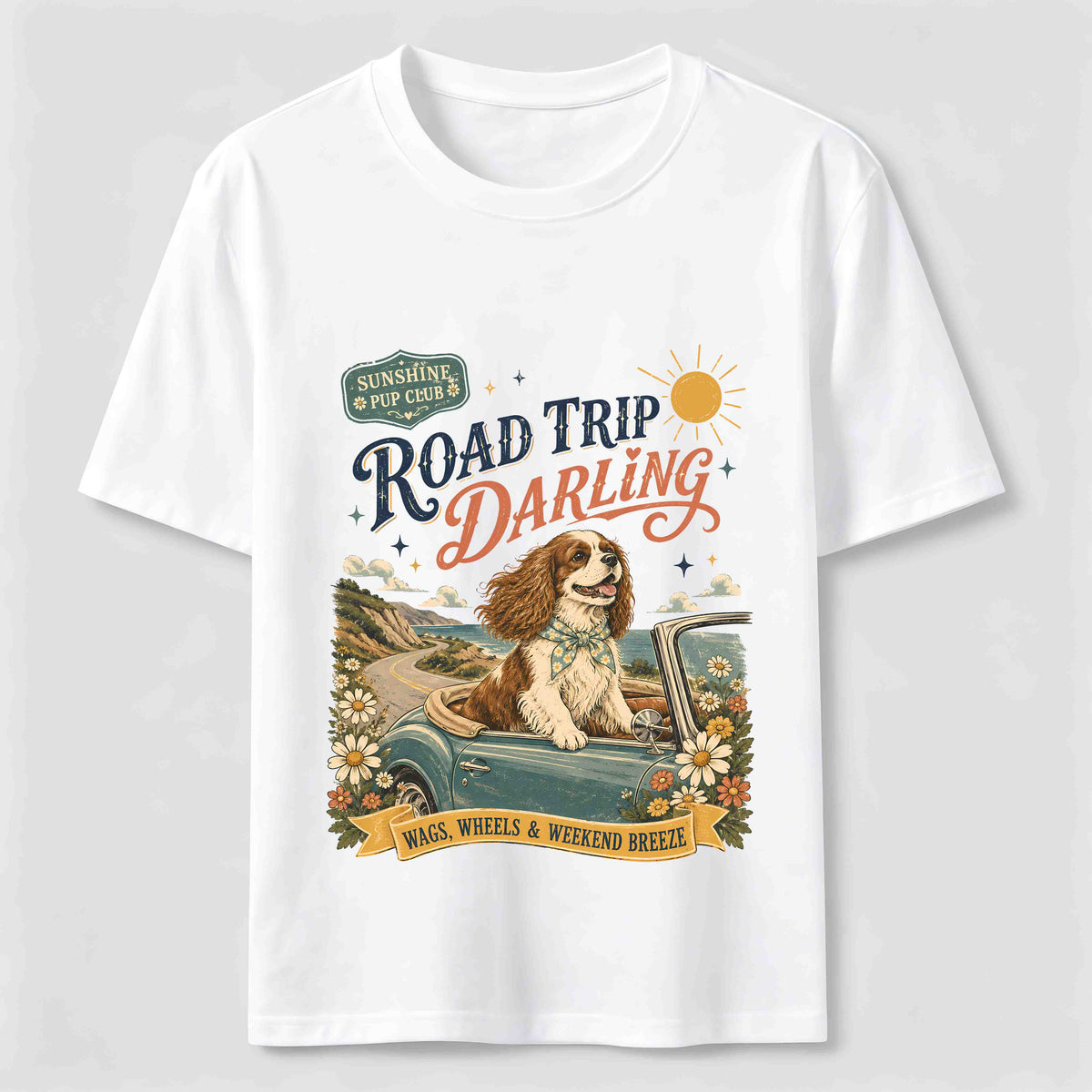 Road Trip Darling Dog Classic T-Shirt