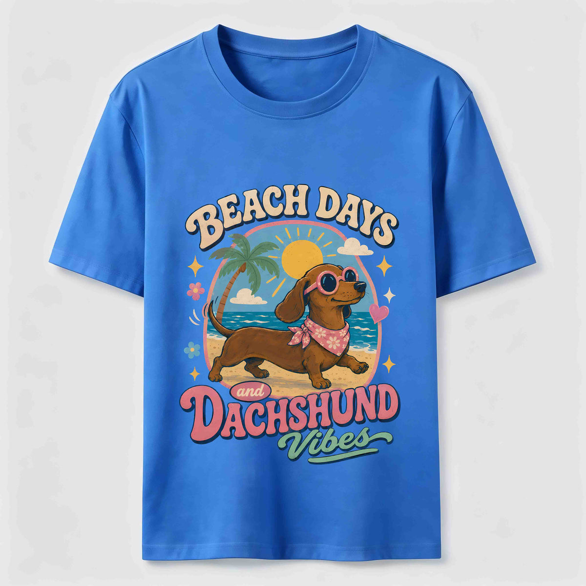 Beach Days Dachshund Vibes Classic T-Shirt