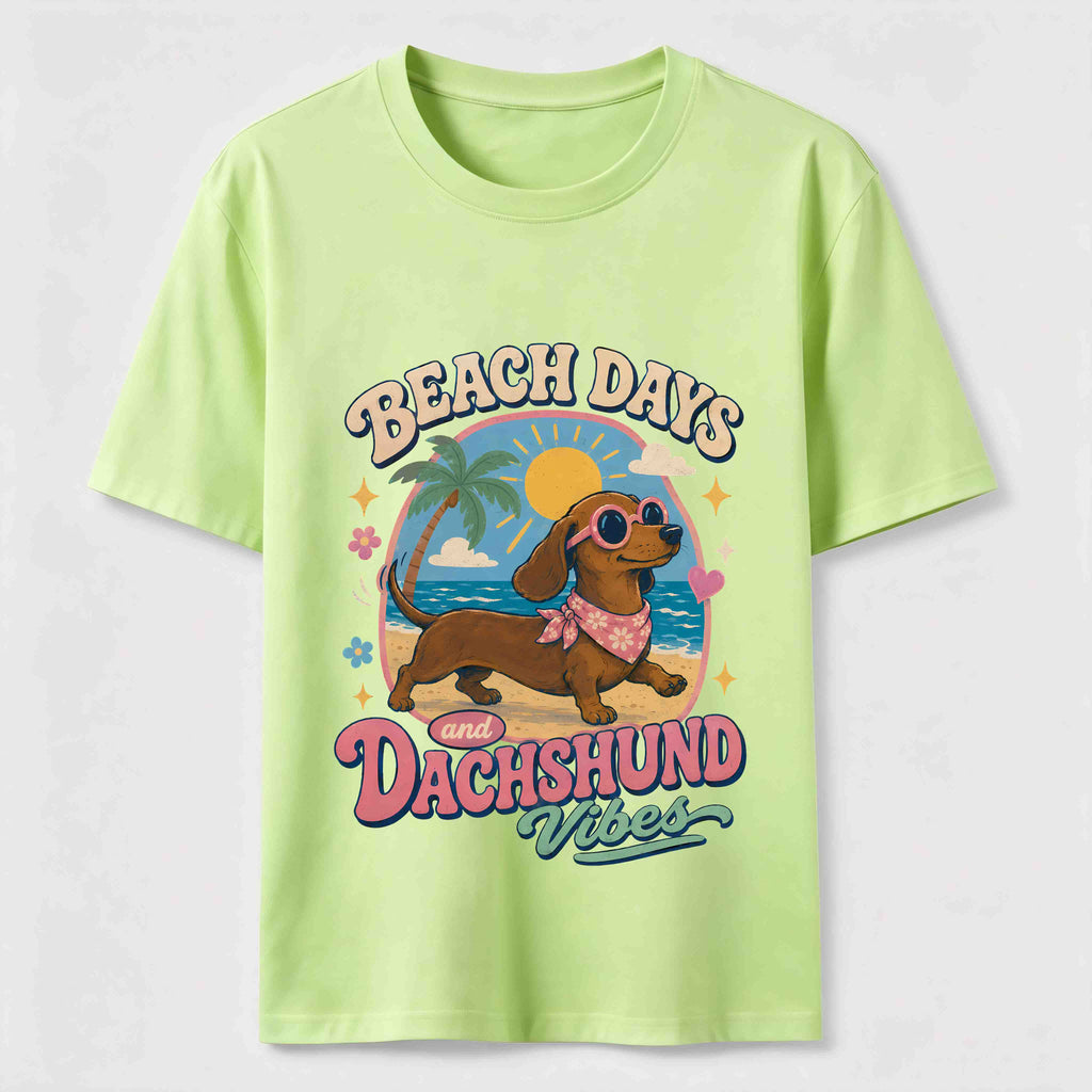 Beach Days Dachshund Vibes Classic T-Shirt