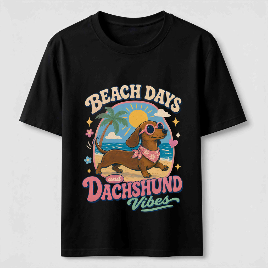 Beach Days Dachshund Vibes Classic T-Shirt