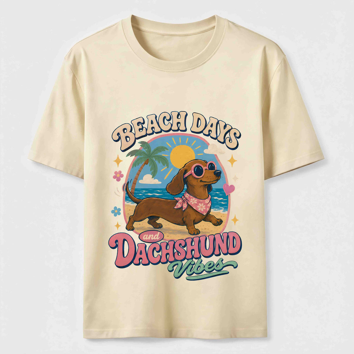 Beach Days Dachshund Vibes Classic T-Shirt