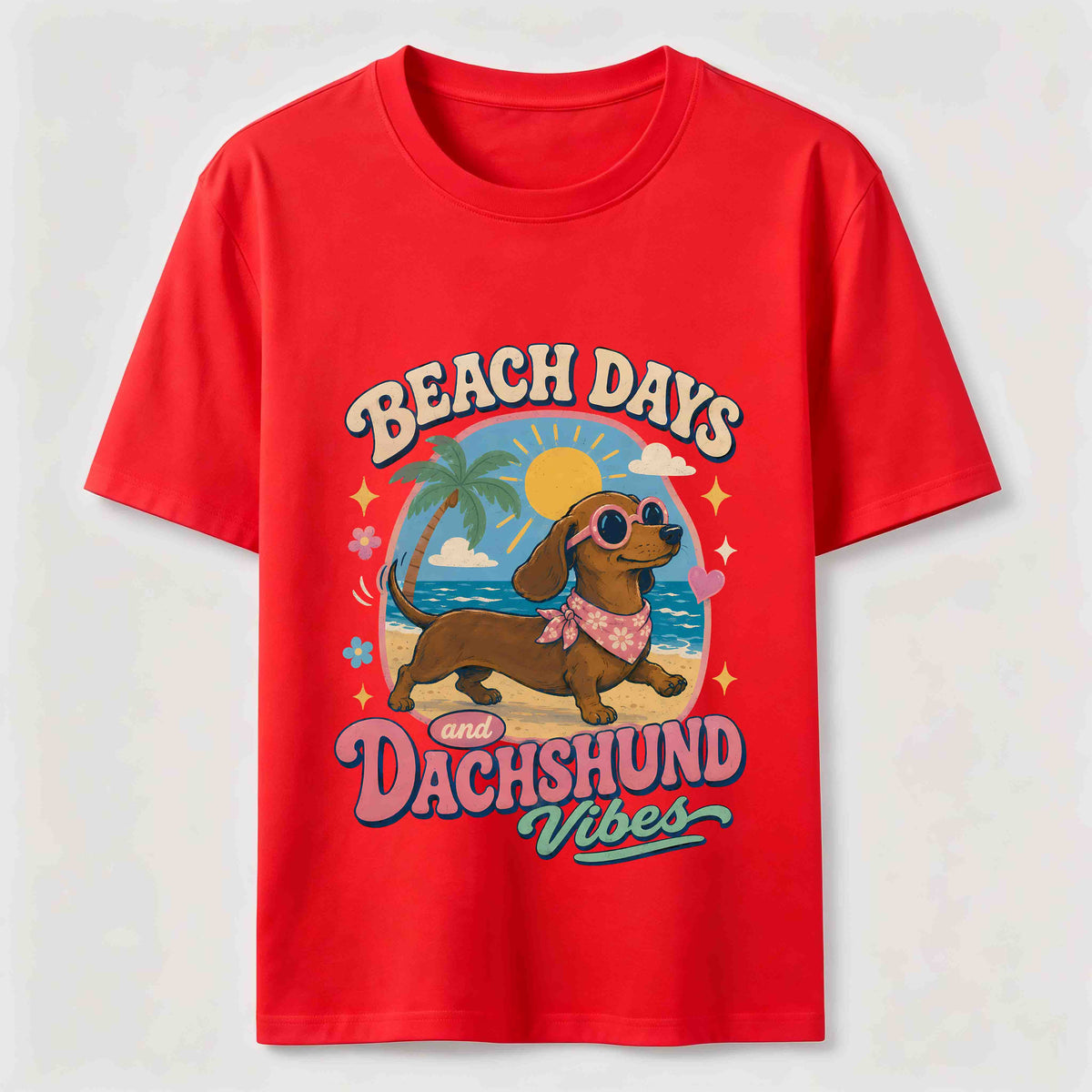 Beach Days Dachshund Vibes Classic T-Shirt