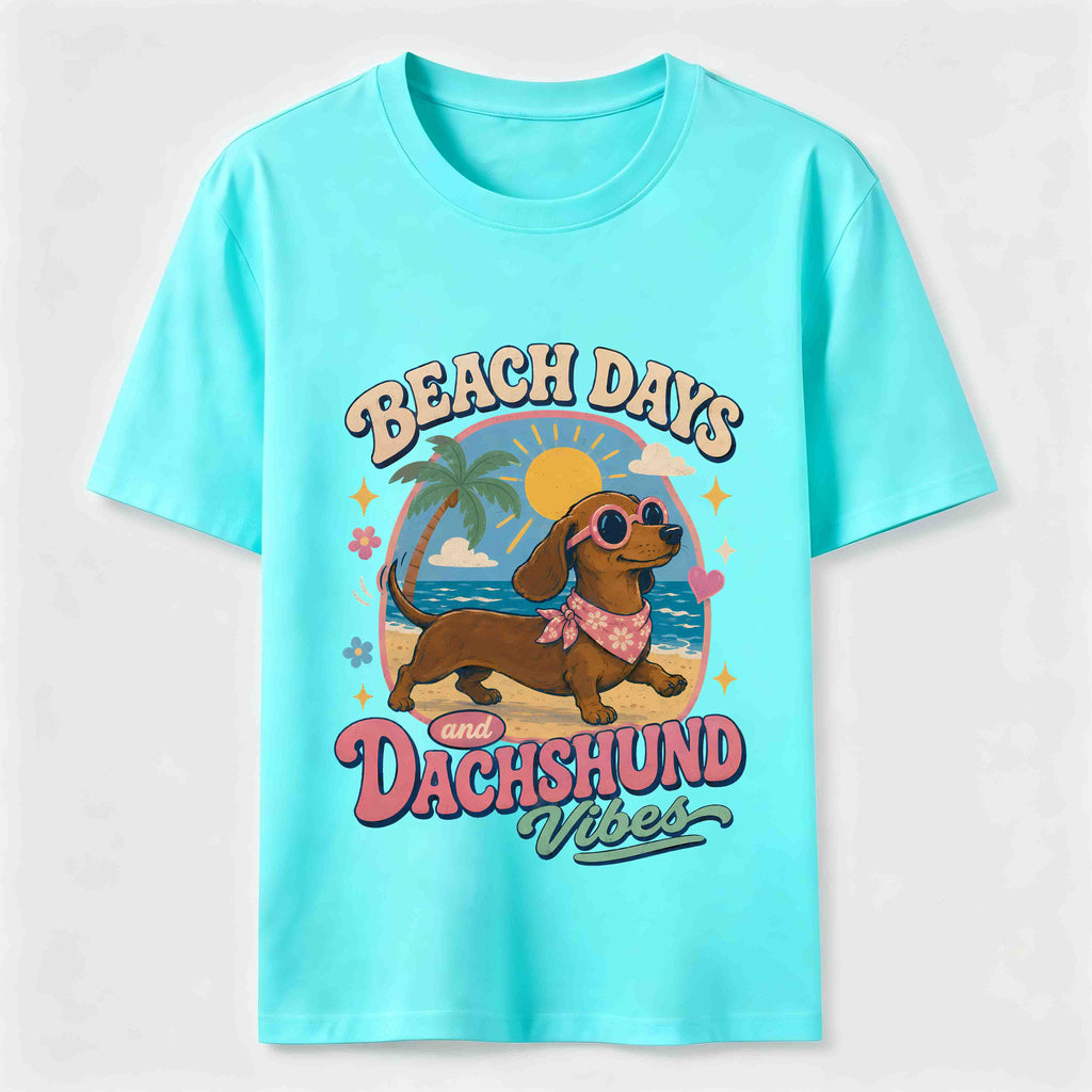 Beach Days Dachshund Vibes Classic T-Shirt