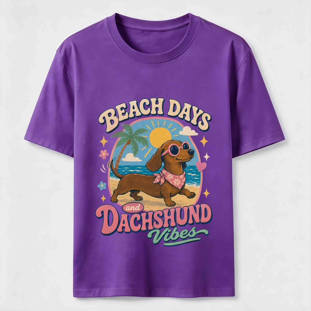 Beach Days Dachshund Vibes Classic T-Shirt