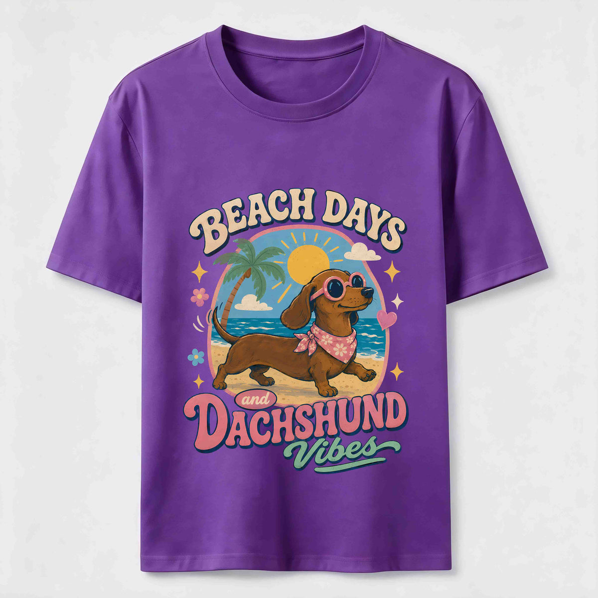 Beach Days Dachshund Vibes Classic T-Shirt