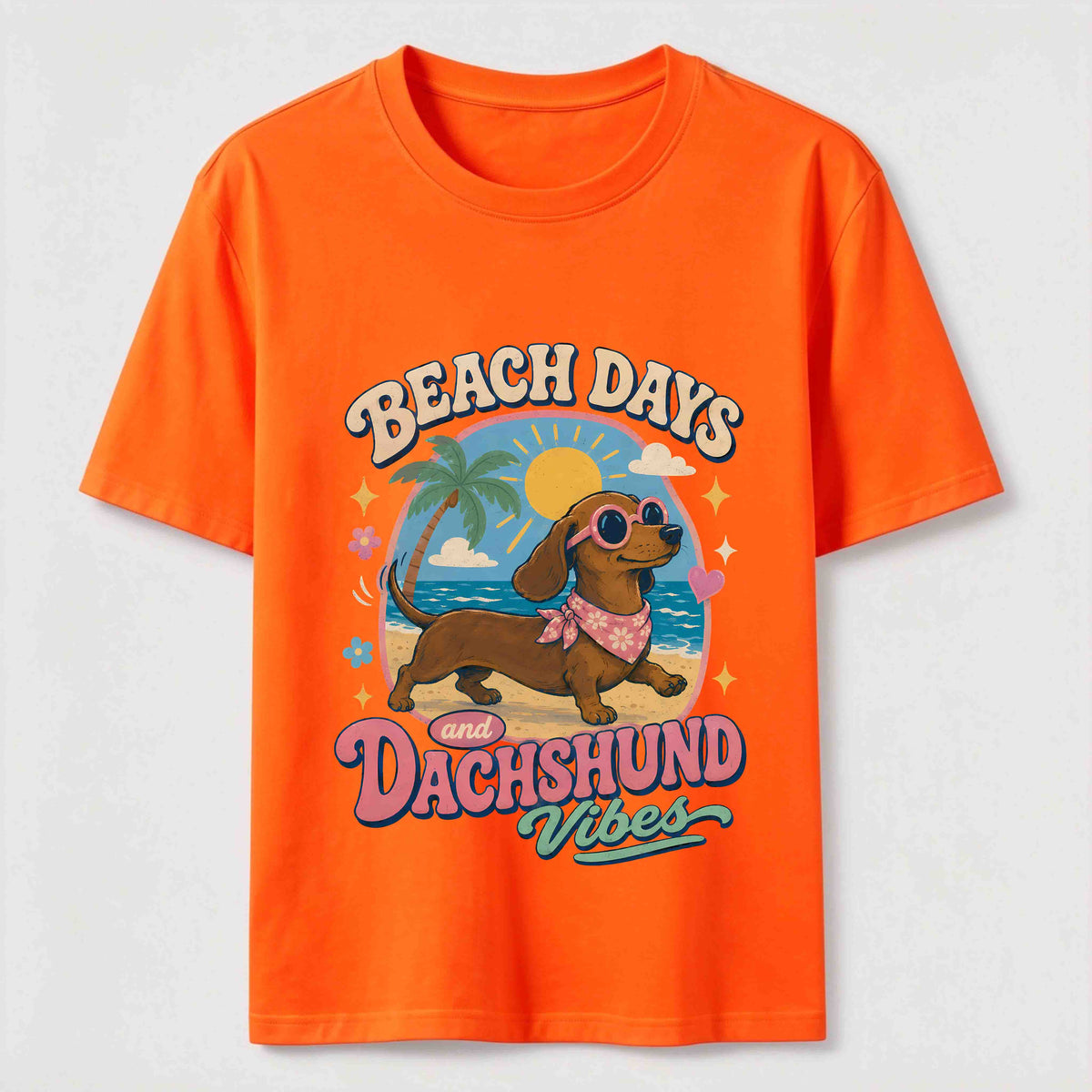Beach Days Dachshund Vibes Classic T-Shirt