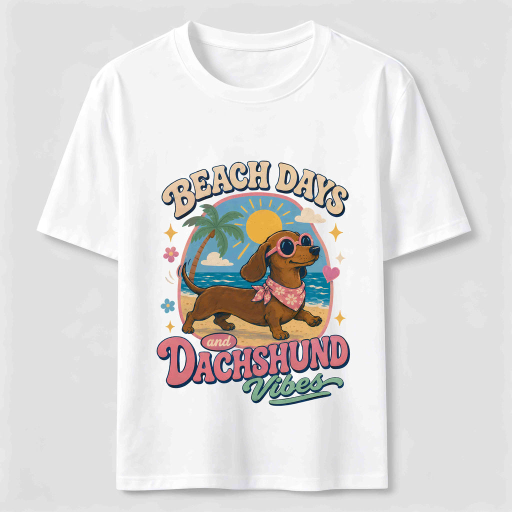 Beach Days Dachshund Vibes Classic T-Shirt